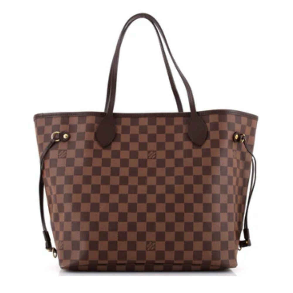 Louis Vuitton Damier Ebene Checkerboard Brown Tote